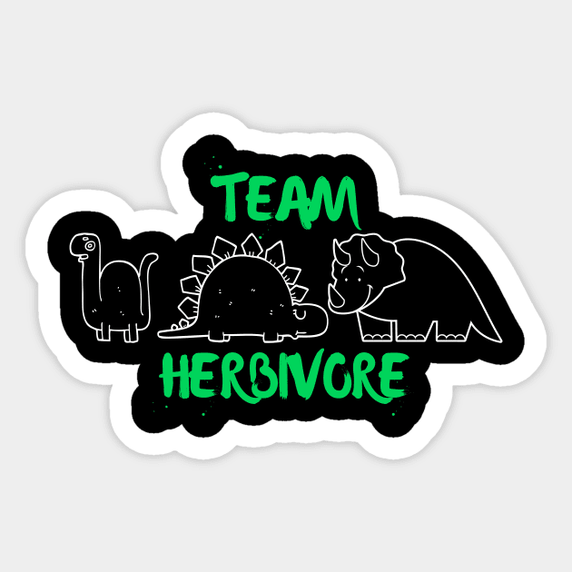 Team Herbivore Sticker by Siddhi_Zedmiu